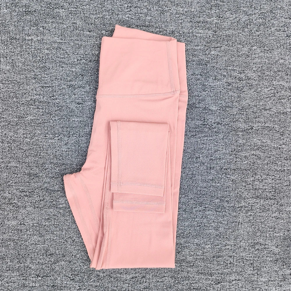 Legging de Yoga taille haute pour femmes, couleur unie, grande taille, pantalon de Sport, entraînement complet, jogging25, poche interne athlétique douce, 2.0