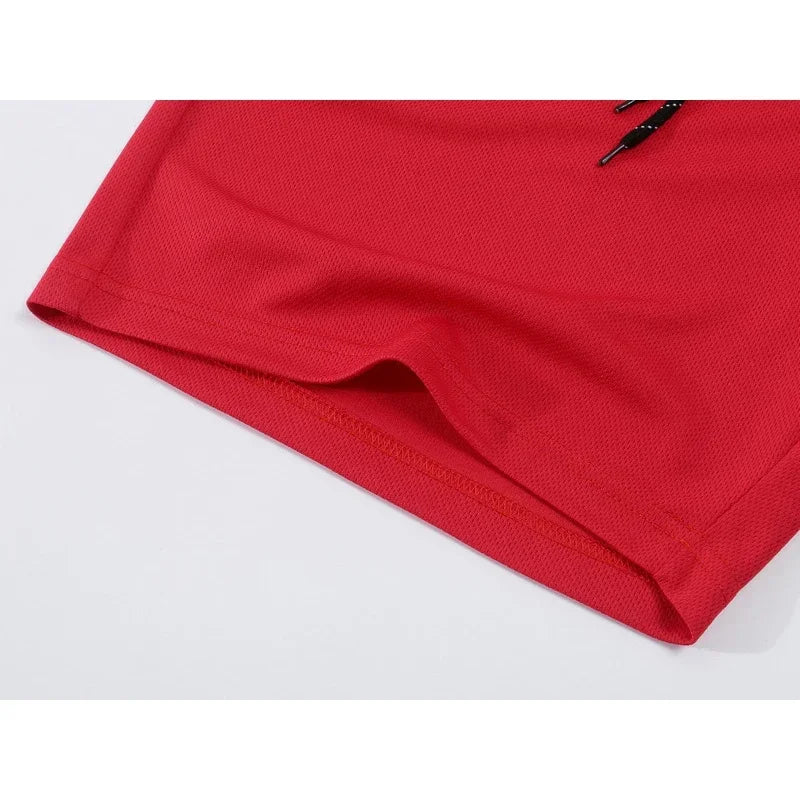 Shorts d'été 2026 pour hommes – Nouveaux shorts de sport décontractés en polyester respirant avec cordon élastique pour le basketball et la course à pied