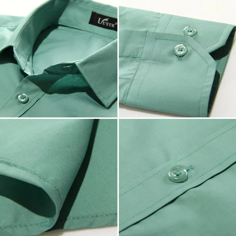 14 couleurs couleur unie hommes à la mode couleur bonbon chemise hommes décontracté à manches longues chemise pour hommes