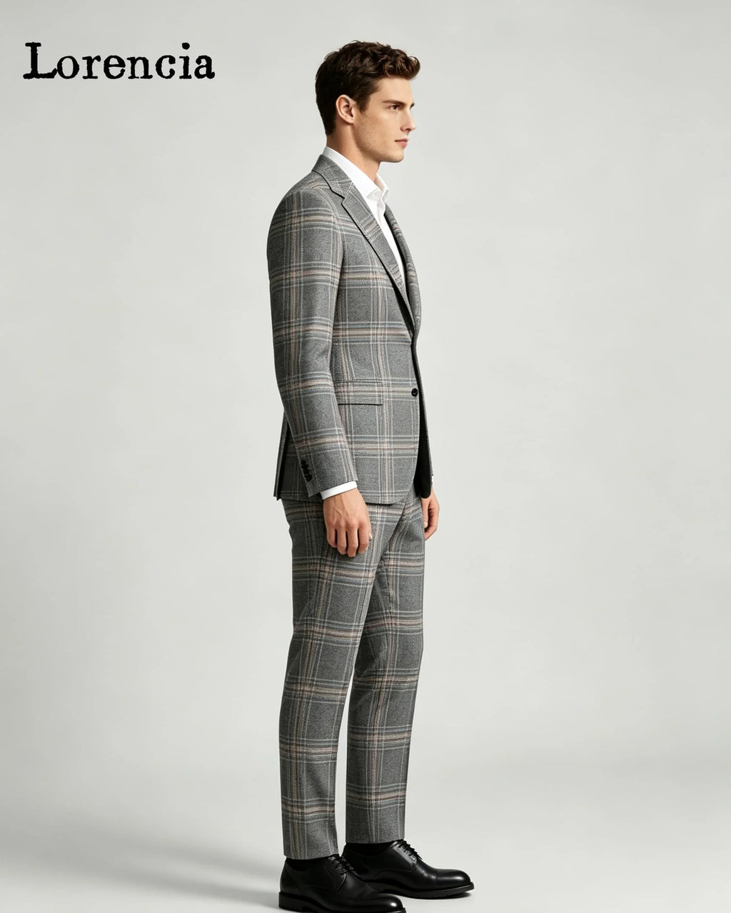 Costumes pour hommes à carreaux tendance, coupe ajustée, style vintage, formels, pour marié, mariage, smoking, ensembles 2 pièces, blazers pour homme, tenue de soirée, terno masculino