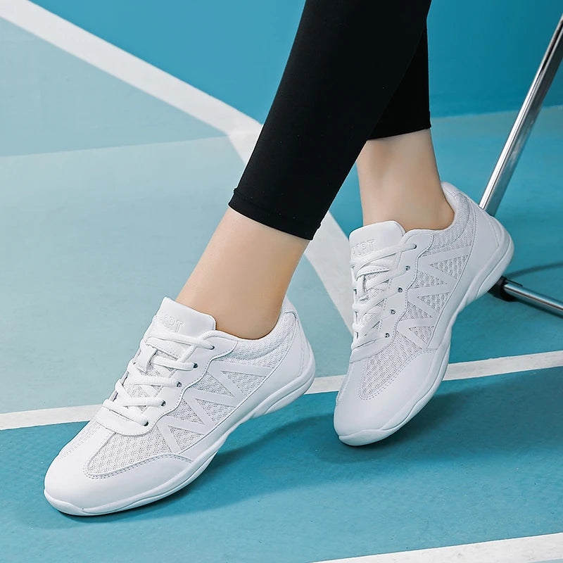Chaussures de danse pour enfants, souliers de cheerleading, d'aérobic, de fitness, de sport DN blanc, nouvelle collection 2105
