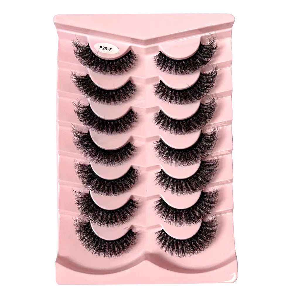 Classique 3D Volume Faux cils de vison aspect naturel moelleux Faux cils vaporeux oeil de chat cils moelleux 3D cils de vison