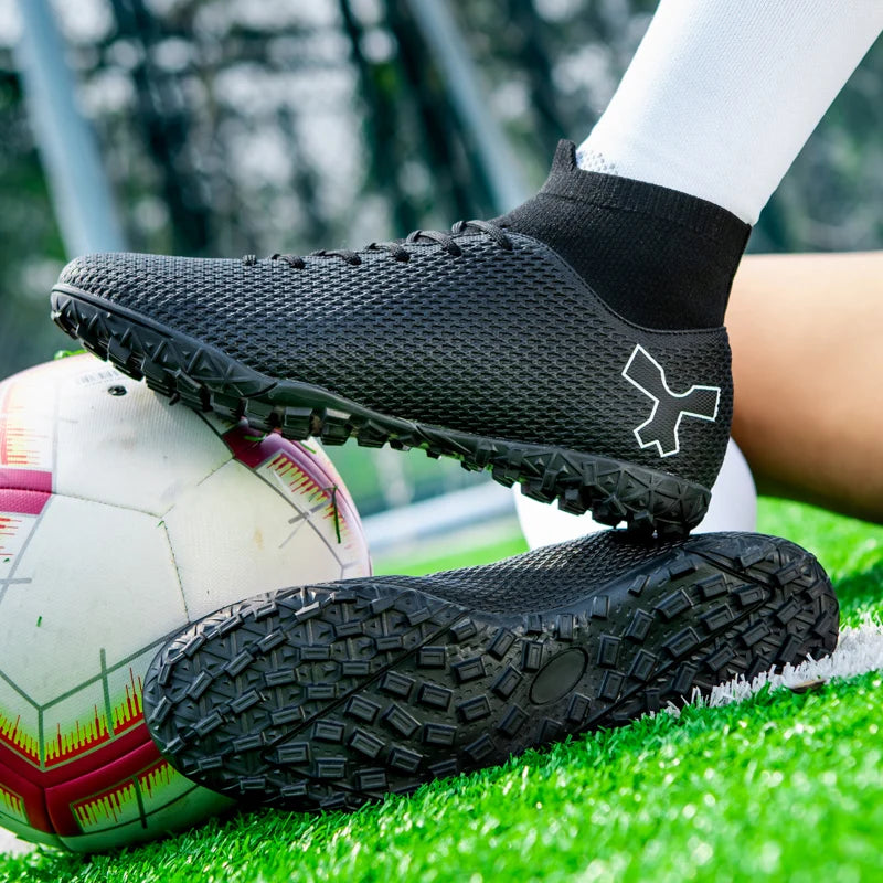 crampons de foot chaussures de football homme Chaussures de football unisexes pour hommes et enfants, chaussures de football de qualité, baskets de football pour garçons, bottes de société