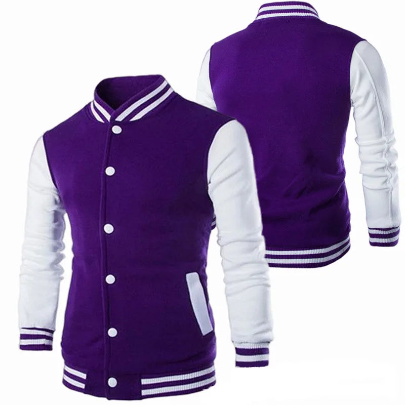 Manteau de Baseball pour hommes, coupe cintrée, personnalisé, décontracté, veste de sport, nouveau imprimé, col montant, Cardigan, vêtements d'extérieur, 2023