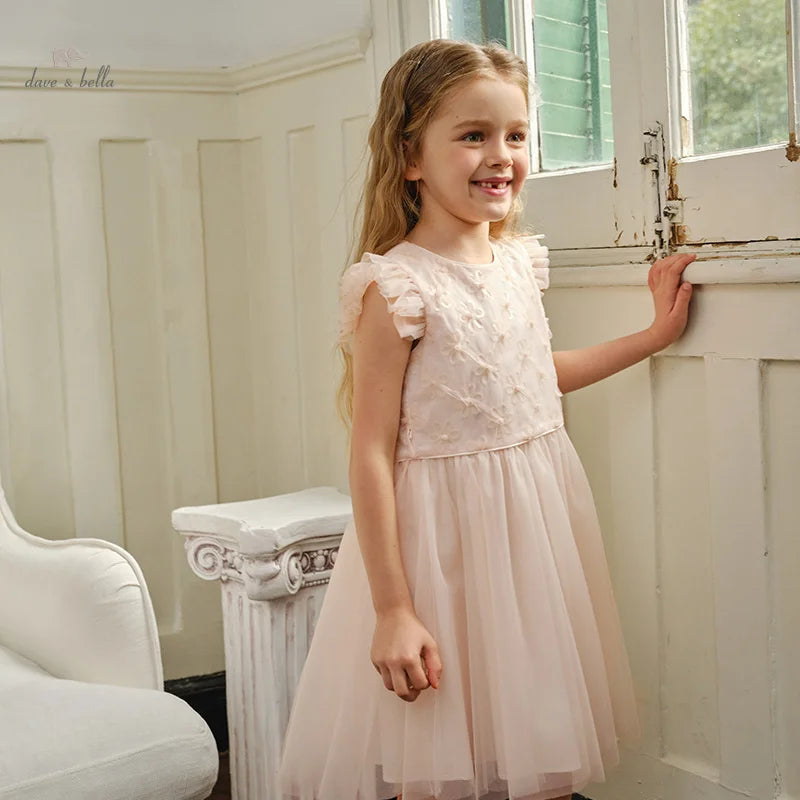 Fur ses-Robe de princesse MACGirl pour enfants, rose fibre, maille, Noble, mignon, doux, charme, fête, nouveau, été, 2024, DK2240331
