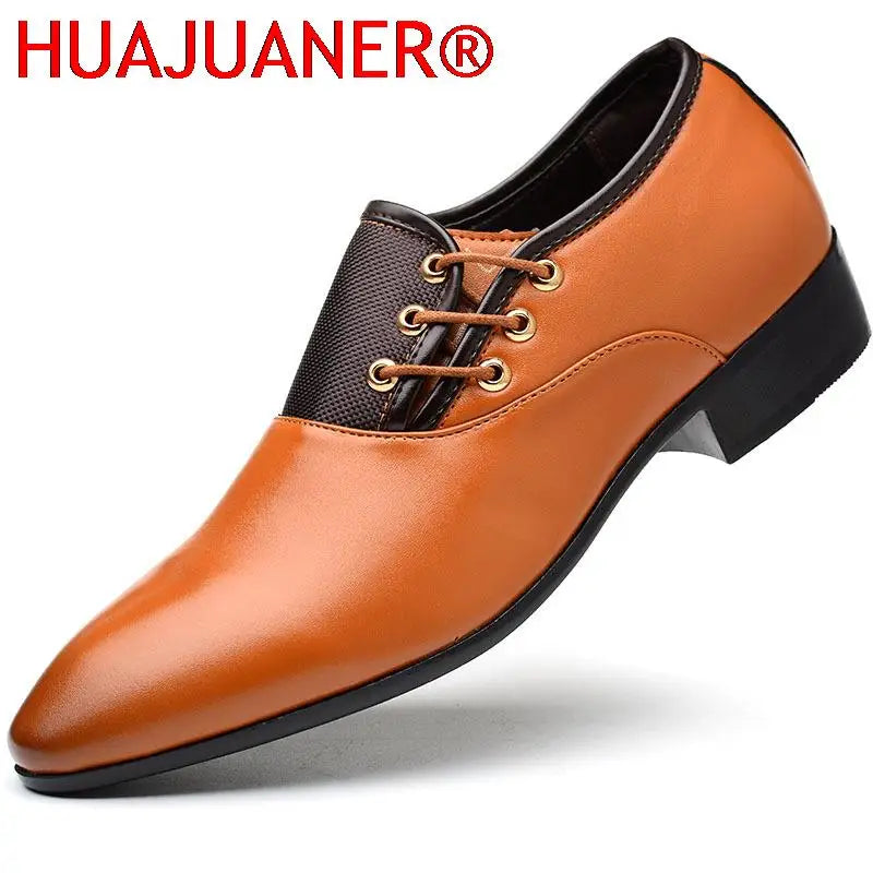 Chaussures habillées classiques pour hommes 2026, bout rond, en cuir de vachette, décontractées et élégantes, pour mariage, style Oxford, grandes tailles 38-48