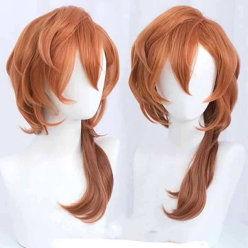 Perruque de Cosplay synthétique Bungo Stray Dogs Chuya Nakahara Chuuya, perruque de haute qualité, résistante à la chaleur