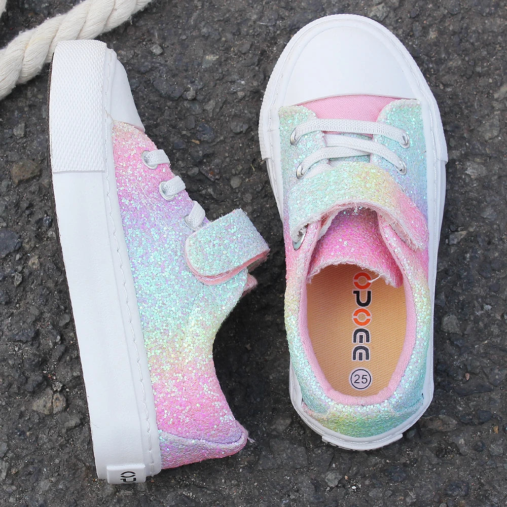 9058 Chaussures de skate tendance et à la mode pour garçons et filles, chaussures pour enfants avec velcro, chaussures de marche respirantes et légères