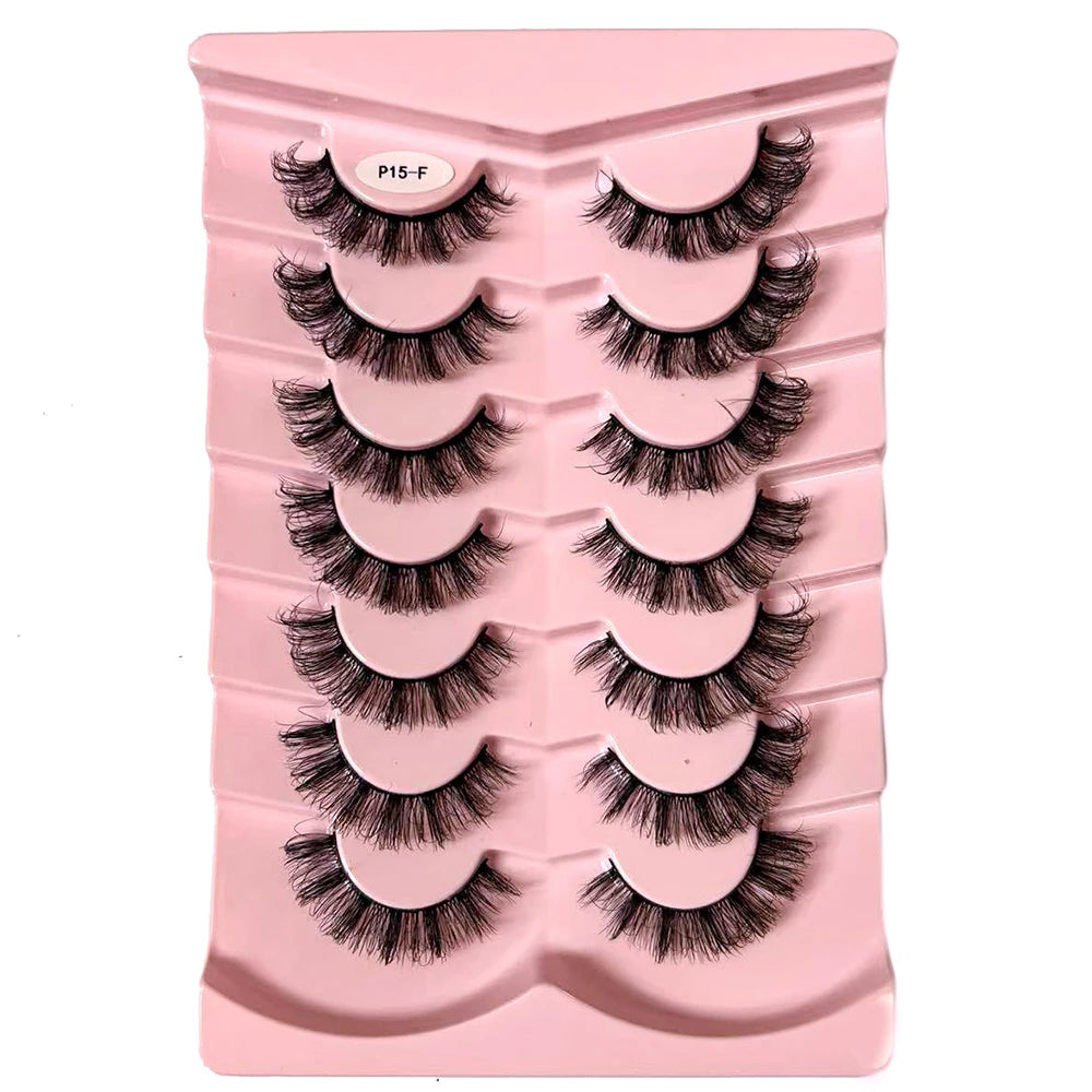 Classique 3D Volume Faux cils de vison aspect naturel moelleux Faux cils vaporeux oeil de chat cils moelleux 3D cils de vison