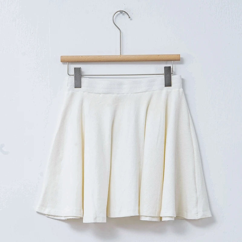 Mini jupe plissée en coton pour femmes, jupe polyvalente décontractée à la mode d'été pour femmes, livraison gratuite