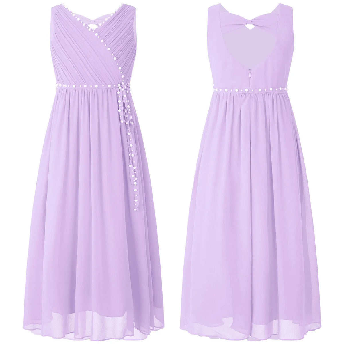 Robe à Fleurs en Mousseline de Soie pour Fille, Tenue de Mariage, Demoiselle d'Honneur, ixd'Anniversaire, Découpe, Col en V Froncé, Été