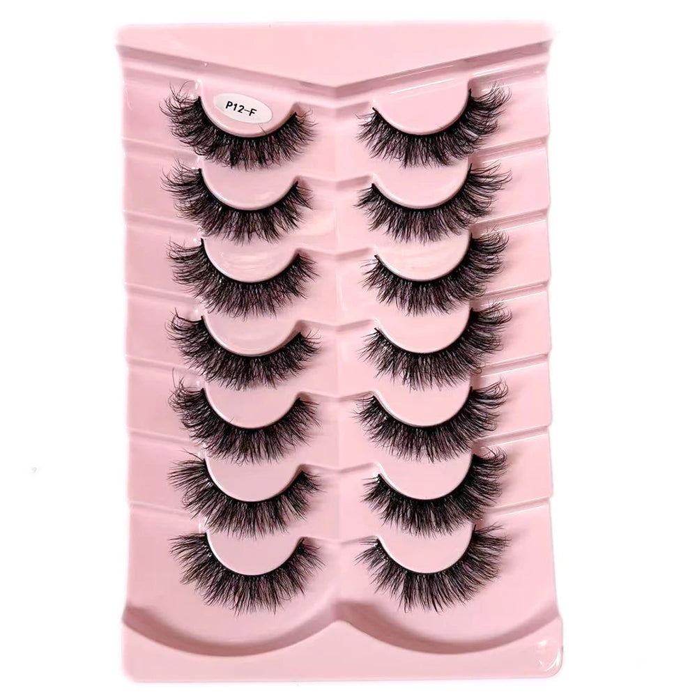 Classique 3D Volume Faux cils de vison aspect naturel moelleux Faux cils vaporeux oeil de chat cils moelleux 3D cils de vison