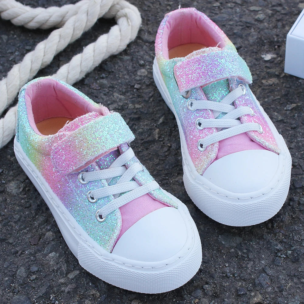 9058 Chaussures de skate tendance et à la mode pour garçons et filles, chaussures pour enfants avec velcro, chaussures de marche respirantes et légères