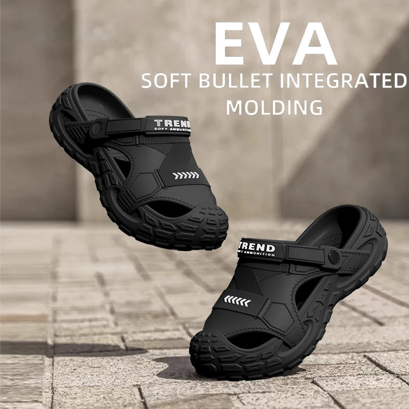 EVA – chaussures sabots portables pour hommes, sandales antidérapantes, respirantes, résistantes aux odeurs, pour l'extérieur et l'été