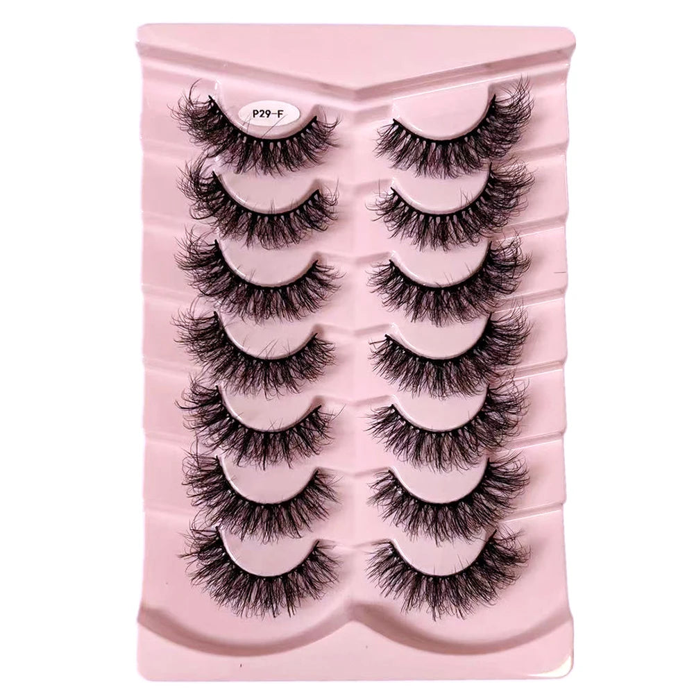 Classique 3D Volume Faux cils de vison aspect naturel moelleux Faux cils vaporeux oeil de chat cils moelleux 3D cils de vison
