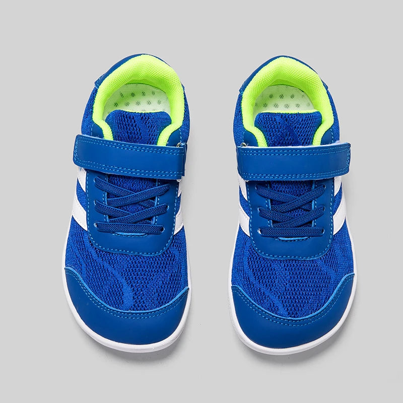 Chaussures minimalistes pieds nus pour enfants (petits/grands), baskets larges à talon plat pour garçons/filles, chaussures de marche et de skate