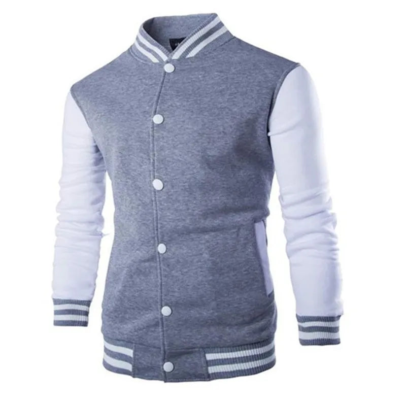 Manteau de Baseball pour hommes, coupe cintrée, personnalisé, décontracté, veste de sport, nouveau imprimé, col montant, Cardigan, vêtements d'extérieur, 2023