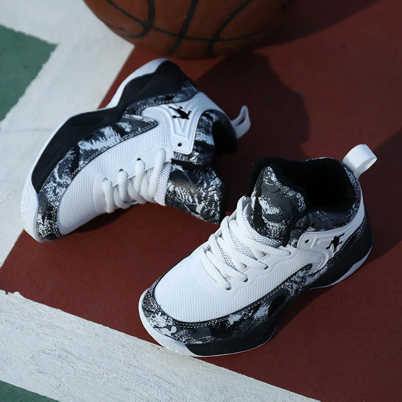2025 chaussures de Basket-ball pour enfants baskets nouveaux garçons marque semelle épaisse antidérapant enfants chaussures de sport enfant garçon Basket formateur chaussures