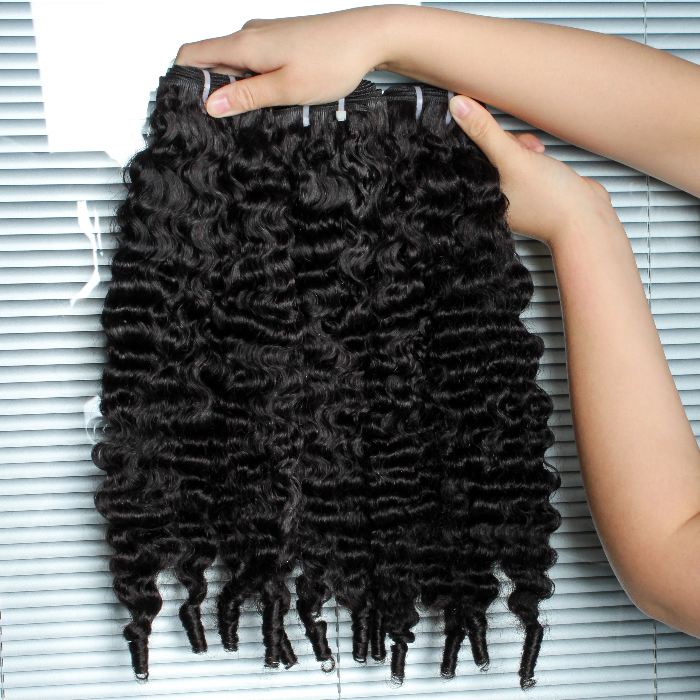 Extensions de Cheveux Humains Bruts Vierges Birmans et Vietnamiens Bouclés 10A, Lots de Cheveux Bouclés en Spirale 3C4A, 1/3/4 Pièces