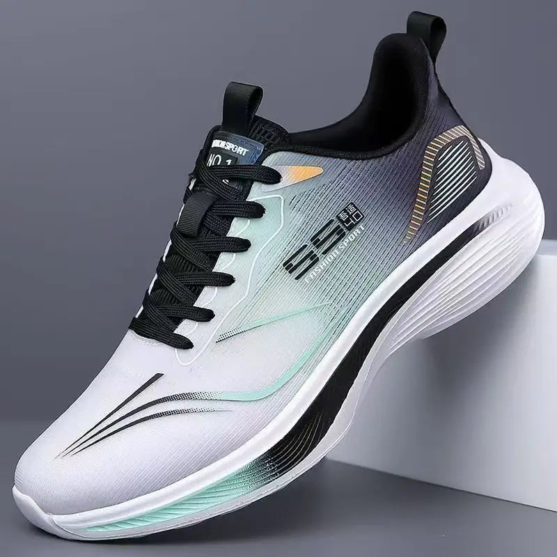 Chaussures en maille respirante pour hommes, baskets légères et décontractées, antidérapantes, semelle souple, chaussures de course pour printemps et été