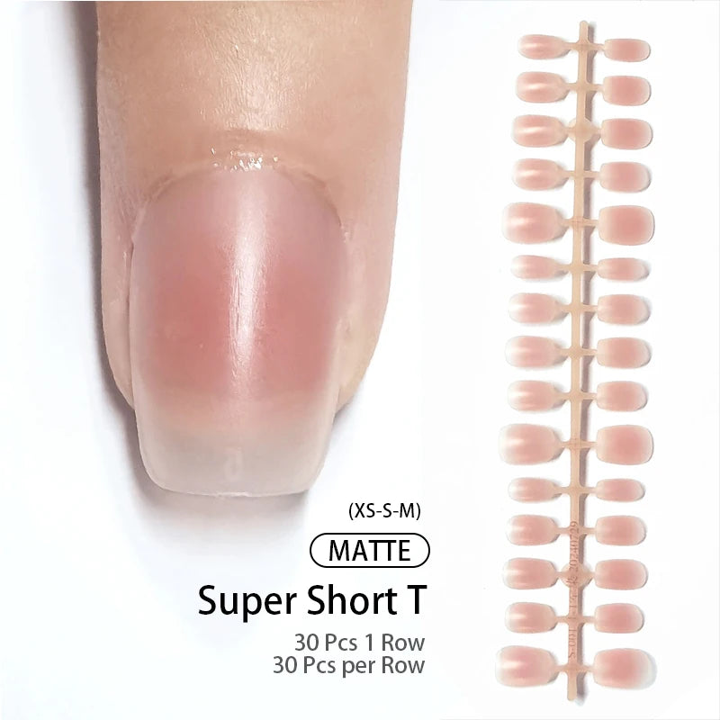 24 pièces/ensemble blanc français presse sur faux ongles couverture complète artificielle portable ongles conseils de beauté nu français blanc faux ongles Art