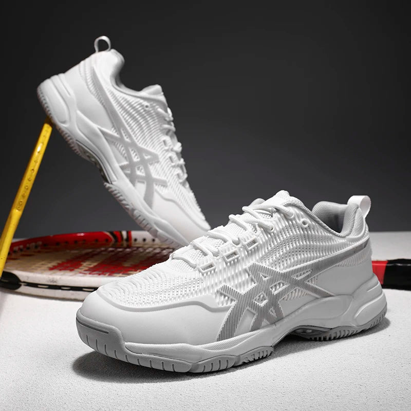 Chaussures de badminton pour hommes et femmes, chaussures de tennis de table pour le volley-ball, le handball, baskets de sport antidérapantes en maille respirante pour l'entraînement sur le terrain