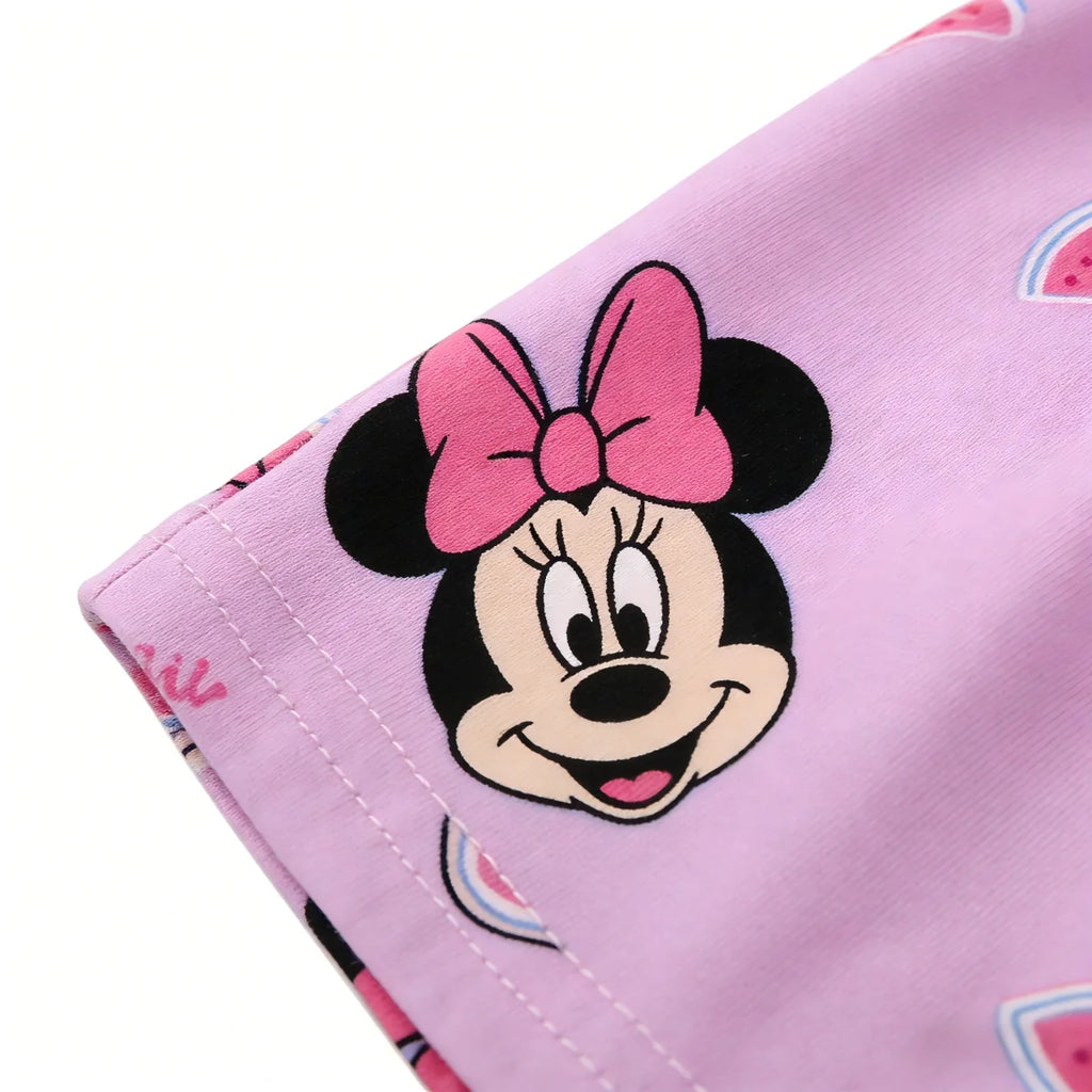 Robe d'été à manches courtes pour filles, style princesse Minnie, robe décontractée pour enfants de 2 à 6 ans, version bébé