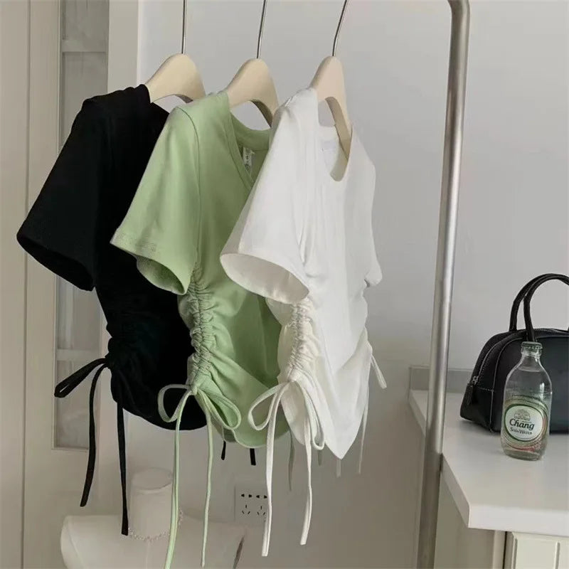 T-shirts à manches courtes pour filles, mode été 2026, trois couleurs