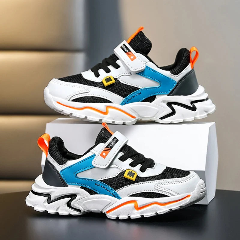 Baskets d'été en maille respirante pour garçons, chaussures de Tennis d'extérieur antidérapantes pour enfants, Sport, course à pied, taille 28-39