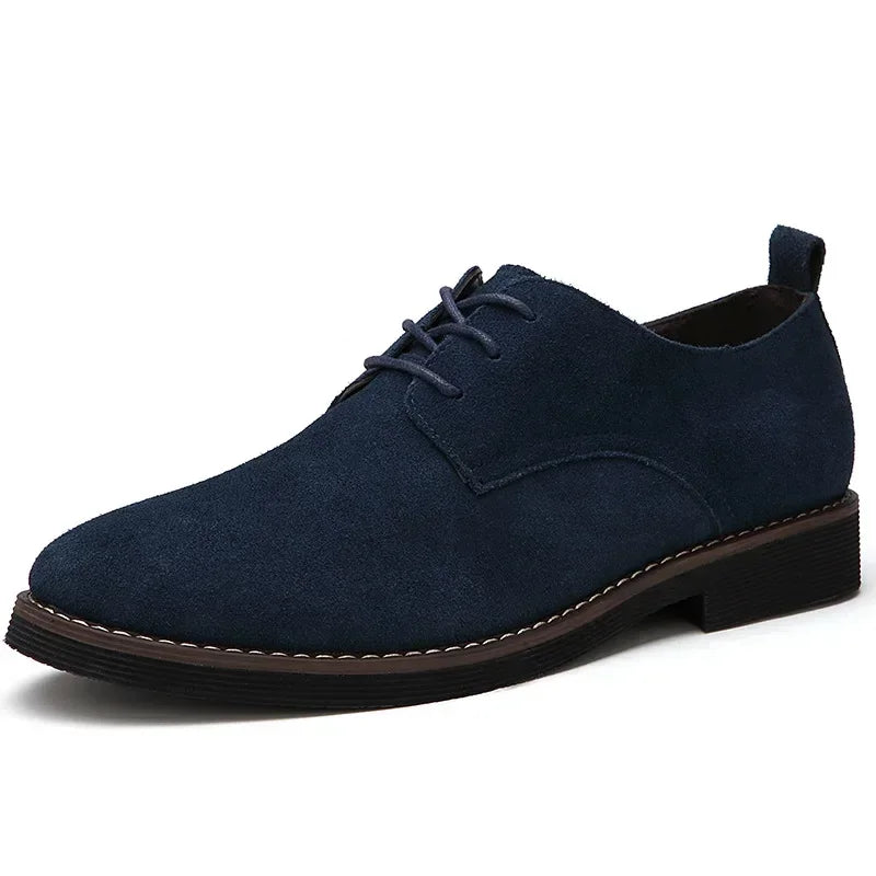 Chaussures Oxford pour hommes en cuir suédé PU, grandes tailles 38-48, chaussures décontractées pour hommes printemps-automne, chaussures habillées pour hommes