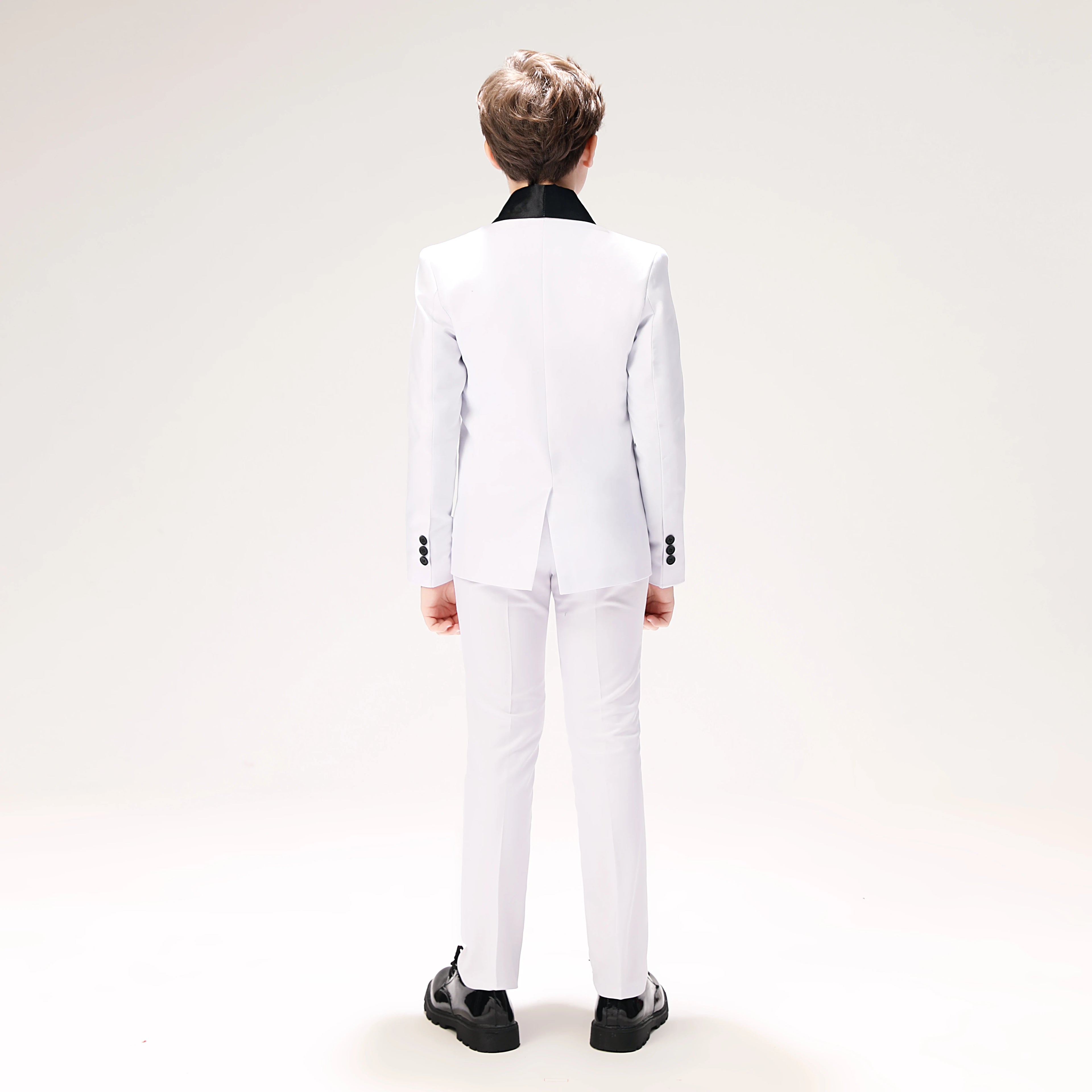Costume 3 pièces pour garçons de rentrée scolaire, veste, gilet, pantalon, smoking pour enfants, costume de mariage, robe formelle classique, costume Slim pour adolescents