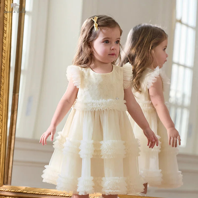 Dave Bella – robe d'été pour filles, nouvelle collection, douce charme, mignonne, élégante, en maille, robe de princesse, fête d'anniversaire en plein air, DB 2251650