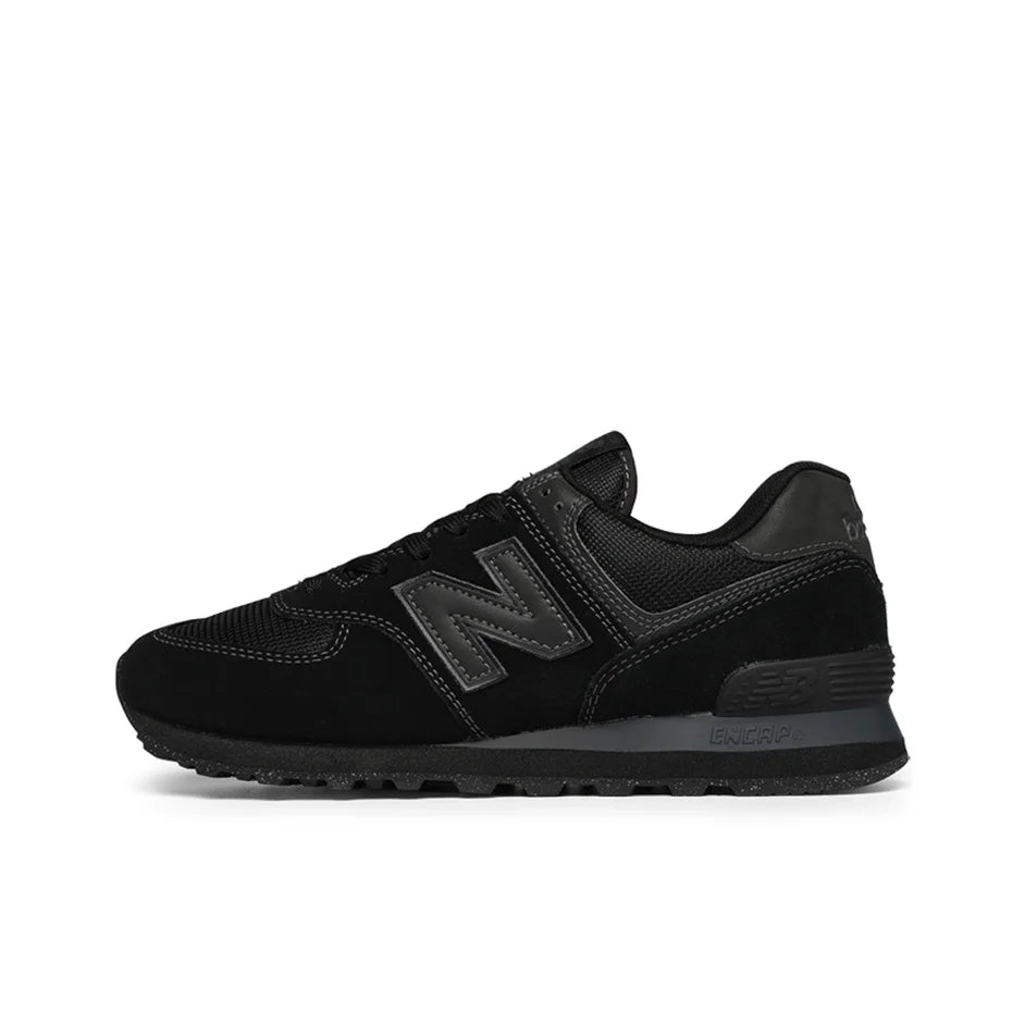 New Balance NB 574 Chaussures de course basses décontractées pour la ville et les trajets quotidiens unisexe noir