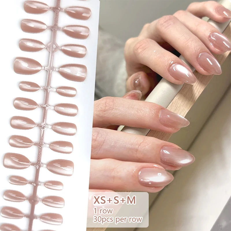 24 pièces/ensemble blanc français presse sur faux ongles couverture complète artificielle portable ongles conseils de beauté nu français blanc faux ongles Art