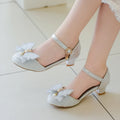 Offre spéciale perlée enfants élégant léger Banquet avec chaussures à talons bébé filles été princesse mode doux paillettes sandales