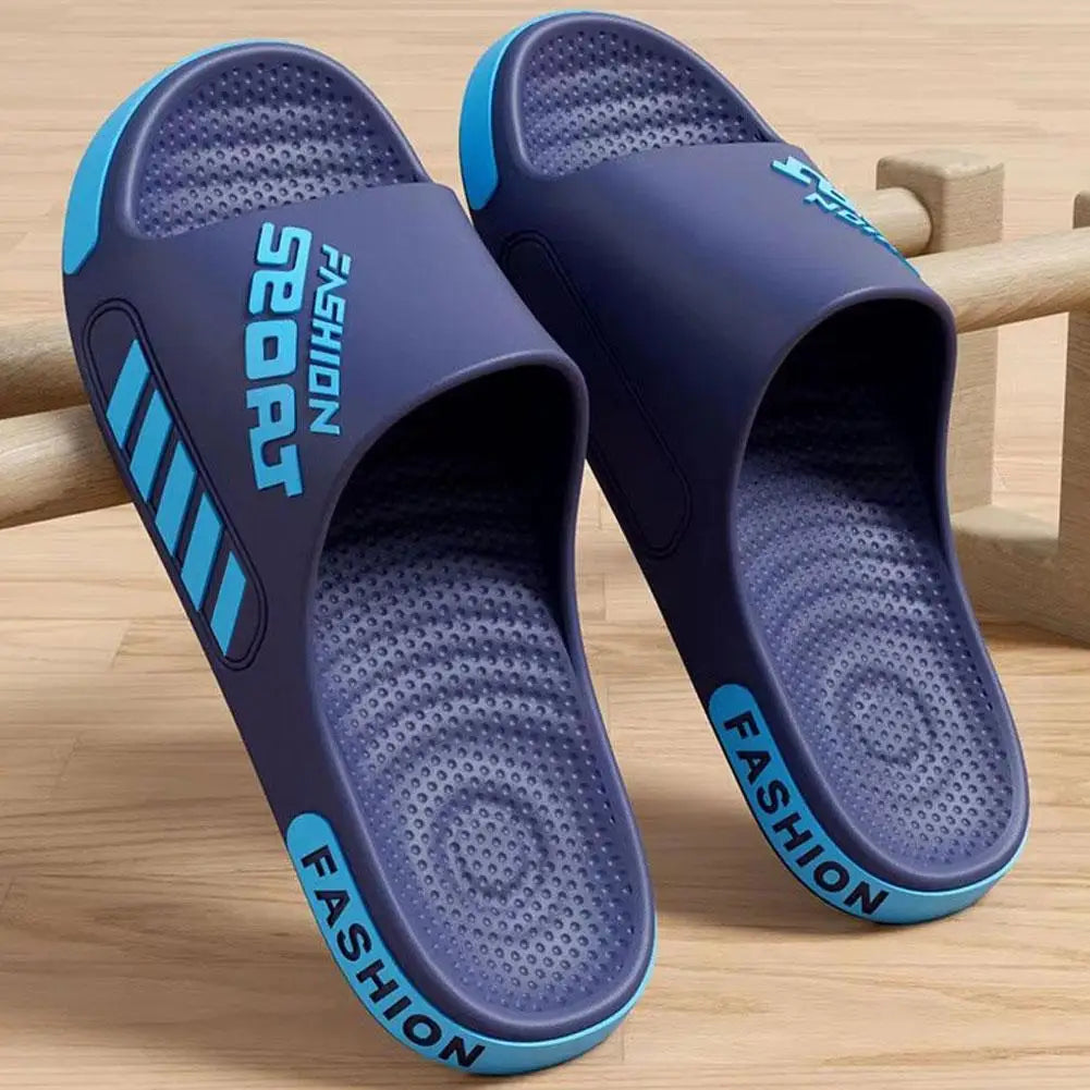 Chaussons unisexes en EVA 40-47, semelle plate, sandales ouvertes tendance pour la maison, la plage, la douche, intérieur et extérieur