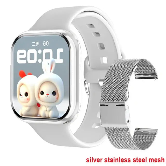 Montre connectée GPS pour hommes et femmes, compatible avec Apple Watch série 10, affichage permanent, mesure de la température corporelle, appels Bluetooth, NFC, pour iOS et Android