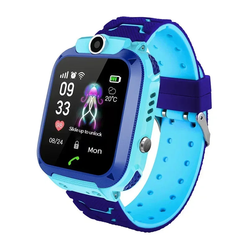 Montre connectée pour enfants Lenovo 2027, nouvelle version 5G, GPS, carte SIM, appel SOS, caméra, étanche, pour garçons et filles, cadeau