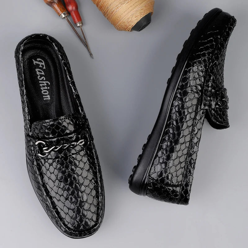 Mocassins Homme Tendance à Plateforme, Chaussures Décontractées Confortables pour Hommes, Légères, à Enfiler, Respirantes, pour la Marche et la Conduite