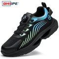 Chaussures de sécurité pour hommes, bottes de Protection élastiques, chaussures décontractées à la mode, respirantes, Protection contre les odeurs, chaussures de travail pour hommes