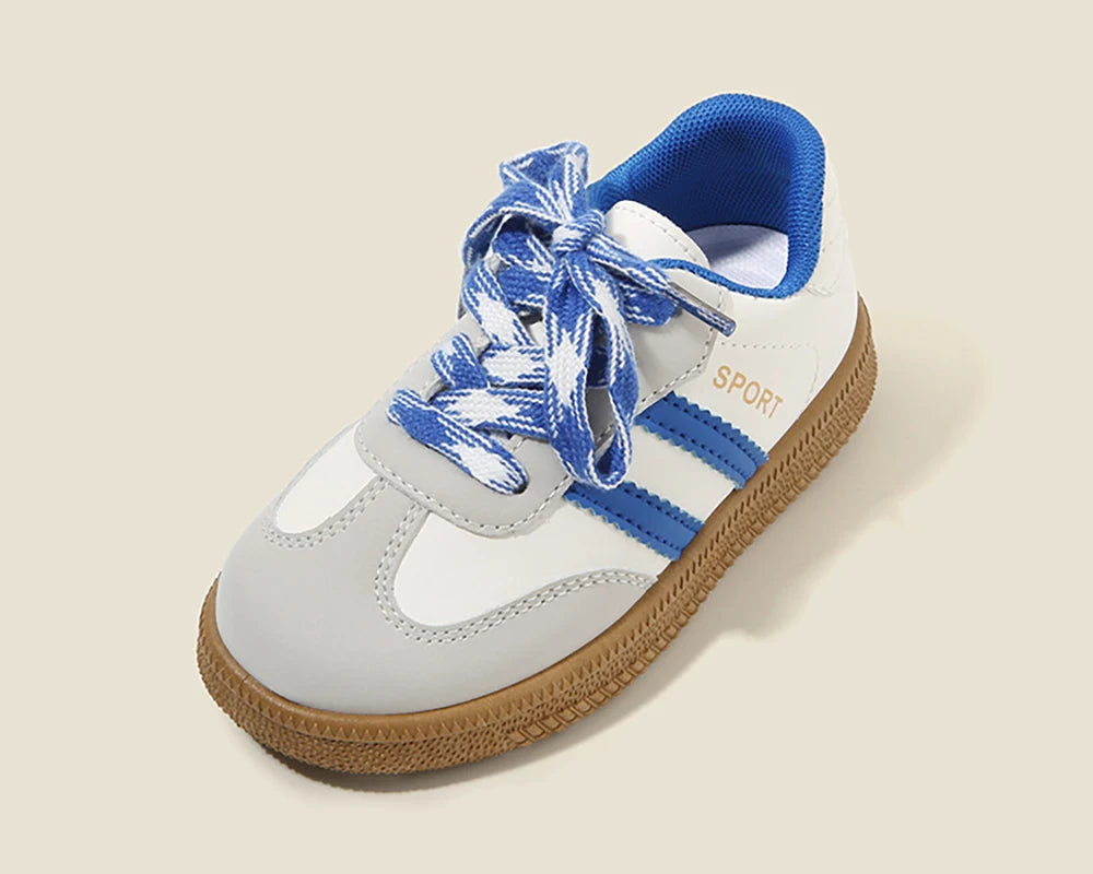 Baskets en cuir PU pour enfants, chaussures de Tennis imperméables, tendance, antidérapantes, chaussures de Sport pour enfants