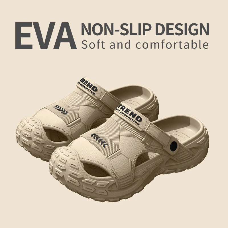 EVA – chaussures sabots portables pour hommes, sandales antidérapantes, respirantes, résistantes aux odeurs, pour l'extérieur et l'été