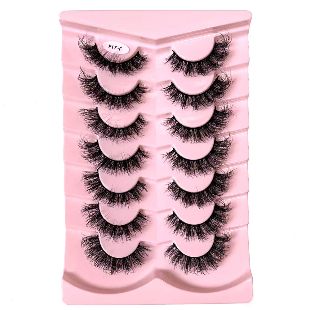 Classique 3D Volume Faux cils de vison aspect naturel moelleux Faux cils vaporeux oeil de chat cils moelleux 3D cils de vison