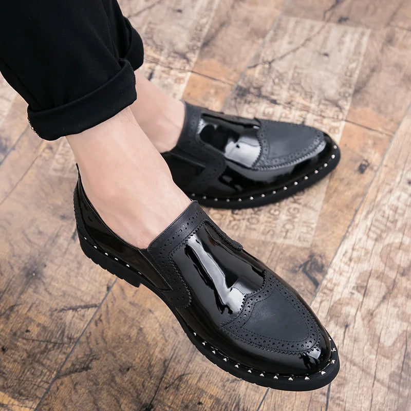 Taille 38-48 classique hommes mocassins hommes décontracté confortable à la mode petites chaussures en cuir européen américain élégant marque chaussures