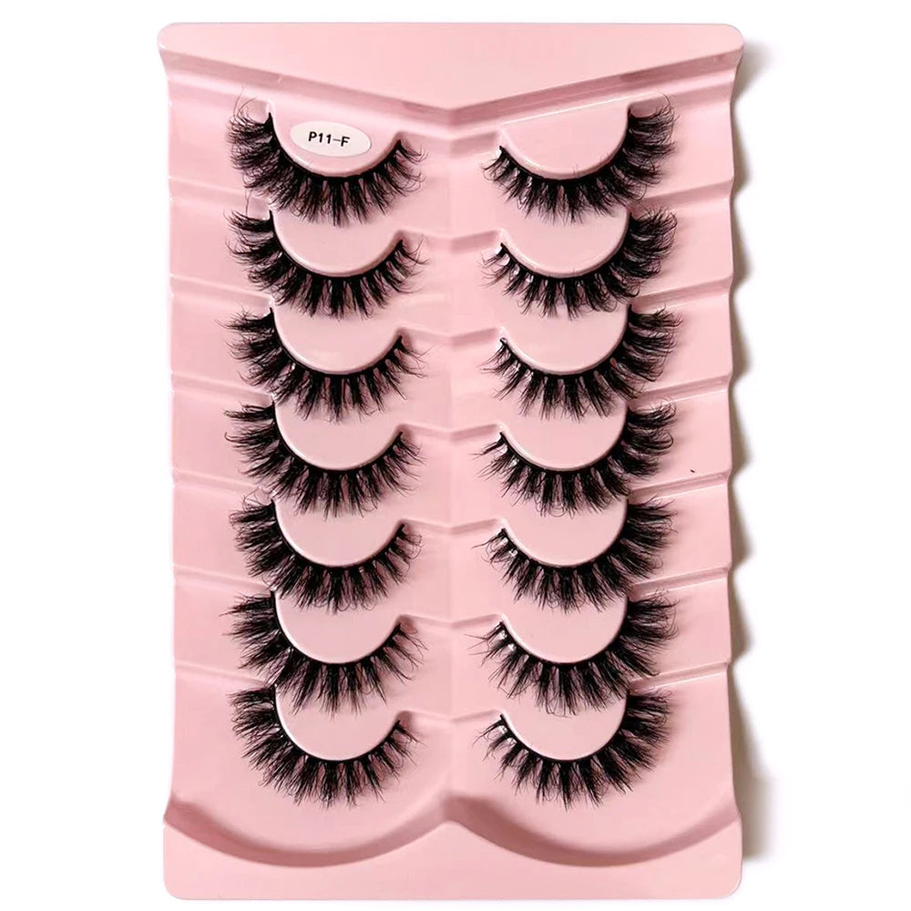 Classique 3D Volume Faux cils de vison aspect naturel moelleux Faux cils vaporeux oeil de chat cils moelleux 3D cils de vison