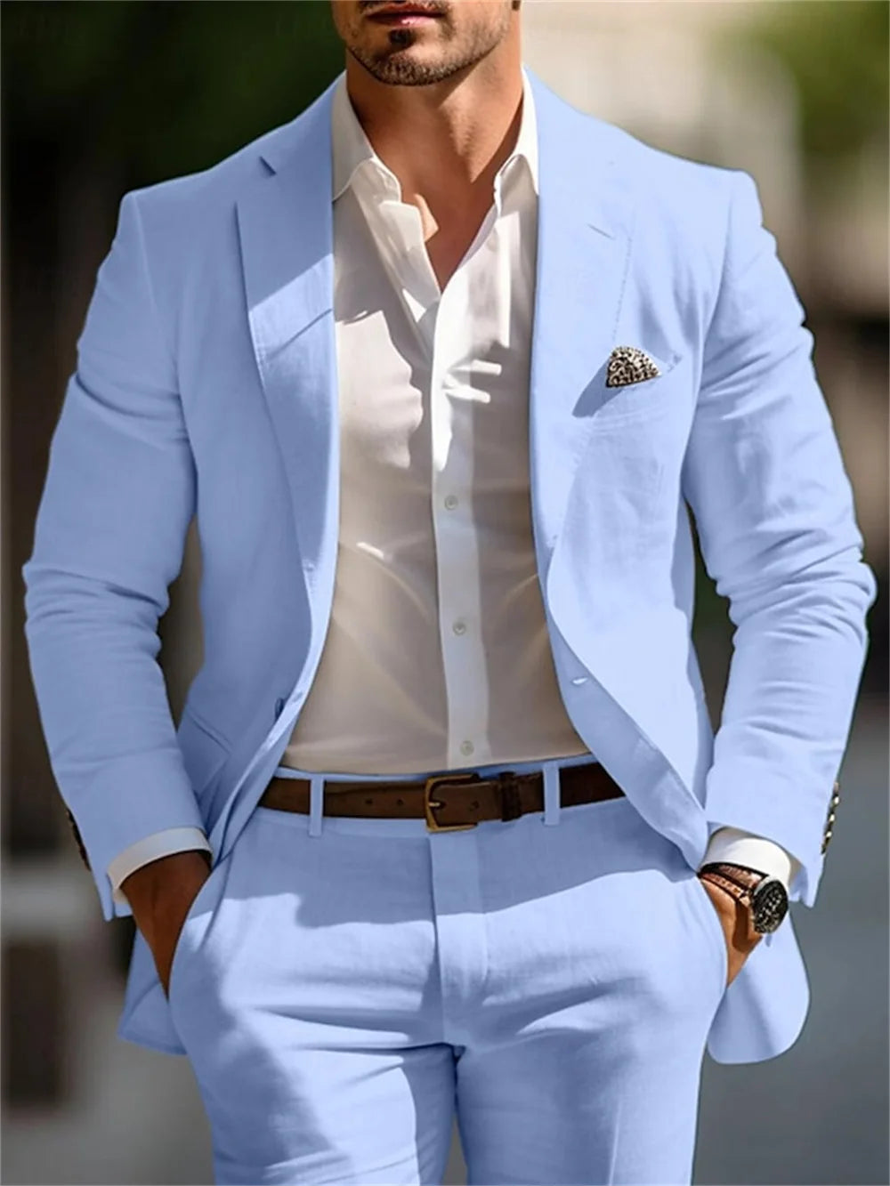 Veste et pantalon trempés classiques pour hommes, vêtements pour occasions formelles, fête, mariage, été, solide, 2 pièces