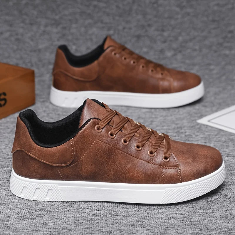 1 paire de chaussures de skate minimalistes, deux couleurs disponibles, polyvalentes et confortables, à lacets grande taille, semelle souple et légère, toutes tailles