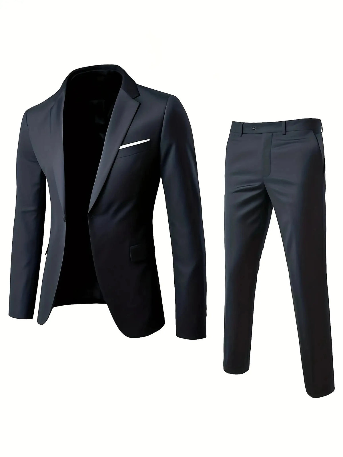 Ensemble de costume 2 pièces bordeaux pour homme (blazer + pantalon uniquement, gilet non inclus), veste et pantalon slim fit pour occasions formelles, mariage et fête