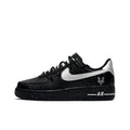 Nike Air Force 1 Galaxy Time Chaussures de skateboard basses résistantes à l'abrasion Unisexe Noir Argent