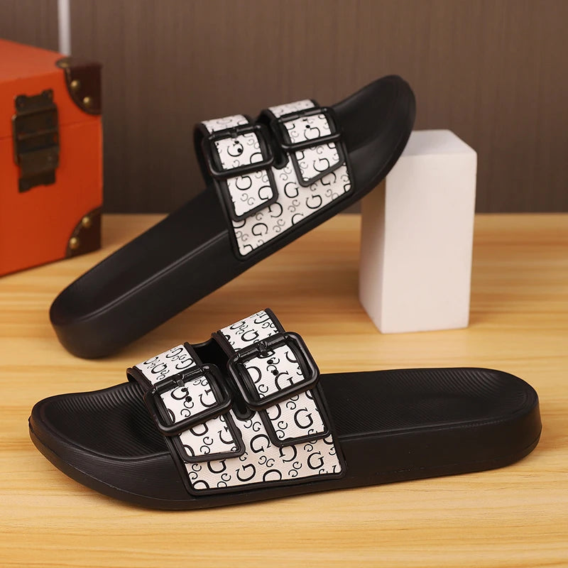 Chaussures hommes sandales pantoufles Sneaker cuir hommes baskets été chaussures de plage sandales pour homme grande taille noir sandales décontractées